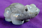 Labradorite Crystal Frog Carving ✨🐸💚🩶