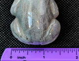 Labradorite Crystal Frog Carving ✨🐸💚🩶