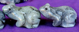 Labradorite Crystal Frog Carving ✨🐸💚🩶