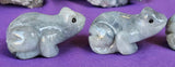 Labradorite Crystal Frog Carving ✨🐸💚🩶