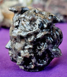 Yooperlite Crystal Medusa Head Carving 😍🤍🖤🧡🐍