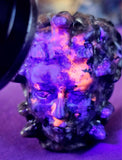 Yooperlite Crystal Medusa Head Carving 😍🤍🖤🧡🐍