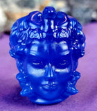 Blue Opalite Crystal Medusa Head Carving 😍💙🐍