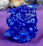 Blue Opalite Crystal Medusa Head Carving 😍💙🐍