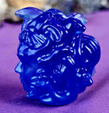 Blue Opalite Crystal Medusa Head Carving 😍💙🐍