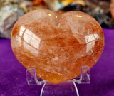 MD. Fire Hematoid Quartz Crystal Puffy Heart 🔥💎❤️👨‍🚒