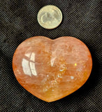 MD. Fire Hematoid Quartz Crystal Puffy Heart 🔥💎❤️👨‍🚒