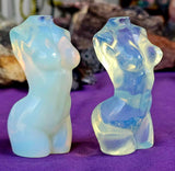 Opalite Crystal Female Torso Carving ✨♀️🤍