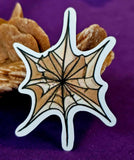 Golden Spider Web Enchanted Sticker