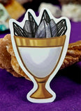Golden Cup of Crystals Enchanted Sticker