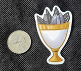 Golden Cup of Crystals Enchanted Sticker