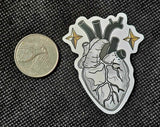 Black and White Realistic Heart ♥️ Enchanted Sticker