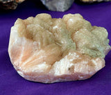 Raw Peach Stilbite Crystal Specimen ✨❇️🍑