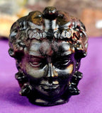Garnet Crystal Medusa Head Carving ✨❤️🖤🐍
