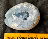 LG. Raw Blue Celestite Crystal Egg Geode 💙🍳🐣🥚🔵