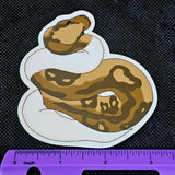 Piebald Ball Python Waterproof Vinyl Decal Sticker 🤎🐍🤍
