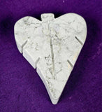 Howlite Crystal Leaf Carving 🤍🌿🩶