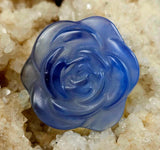 Blue Opalite Crystal 3D Flower Carving 💙✨🔵