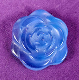 Blue Opalite Crystal 3D Flower Carving 💙✨🔵