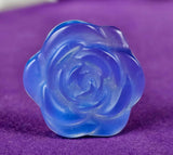 Blue Opalite Crystal 3D Flower Carving 💙✨🔵
