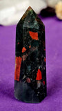 Bloodstone Crystal Tower 2.51-3" ❤️🩶🖤