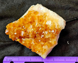 LG. Raw (Heat Treated) Citrine Specimen on Black Metal Display Stand 🤩🍊🌞✨😍