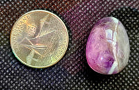 Chevron Amethyst Mini Crystal Egg