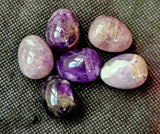 Chevron Amethyst Mini Crystal Egg