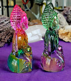 Handcrafted Glass Blown Buddha Statue 🗿🧘‍♀️🤩🌈🕊️🕉️