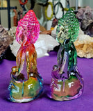 Handcrafted Glass Blown Buddha Statue 🗿🧘‍♀️🤩🌈🕊️🕉️