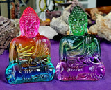 Handcrafted Glass Blown Buddha Statue 🗿🧘‍♀️🤩🌈🕊️🕉️