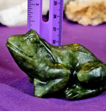 Nephrite Jade Crystal Frog Figurine 💚🐸🥹