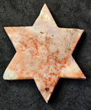 XL Pink Amethyst w/Red Hematite Star of David Carving 🌸💗✡️⭐✨