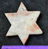 XL Pink Amethyst w/Red Hematite Star of David Carving 🌸💗✡️⭐✨