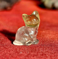 Mini Fluorite Crystal Elegant Kitty Figurine 🐈