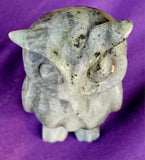 Labradorite Crystal Owl Statue 🗿🌈✨🦉