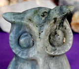 Labradorite Crystal Owl Statue 🗿🌈✨🦉