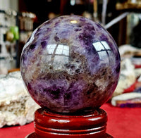 Chevron Amethyst Crystal Sphere ✨💜🔮