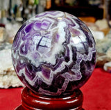 Chevron Amethyst Crystal Sphere ✨💜🔮