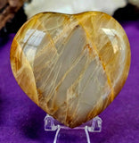 MD. Peach Moonstone Crystal Puffy Heart 💘🍑🥰