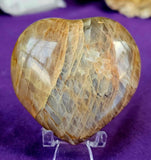 MD. Peach Moonstone Crystal Puffy Heart 💘🍑🥰