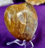 MD. Peach Moonstone Crystal Puffy Heart 💘🍑🥰