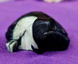 Matte Finished Chrysanthemum Stone Crystal Turtle Carving 🖤🏵️🐢💚