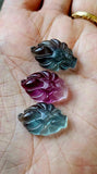 Mini Rainbow Fluorite Crystal Pokemon Nine Tails Figurine 💜🦊🔥💙