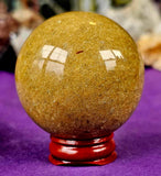 Yellow Goldstone Crystal Sphere 🟡🔮💛✨
