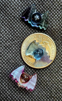 Mini Rainbow Fluorite Crystal Scary Bat Carving 😱🦇💜