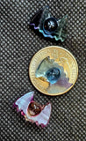 Mini Rainbow Fluorite Crystal Scary Bat Carving 😱🦇💜