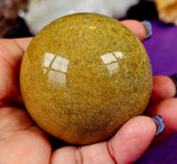 Yellow Goldstone Crystal Sphere 🟡🔮💛✨