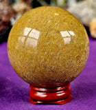 Yellow Goldstone Crystal Sphere 🟡🔮💛✨