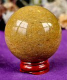 Yellow Goldstone Crystal Sphere 🟡🔮💛✨